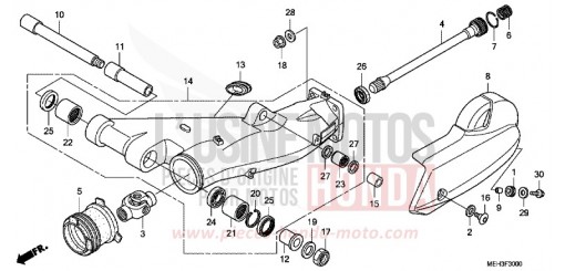 SWING ARM NSA700A9 de 2009
